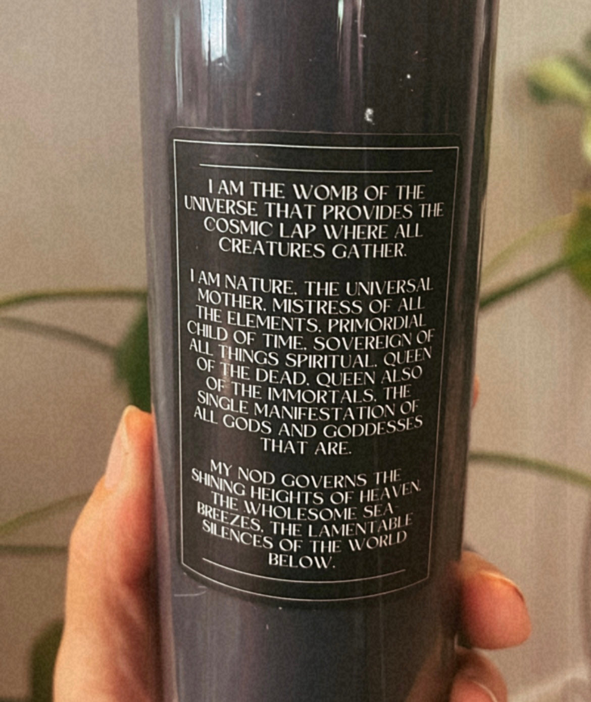 Dark Mother Honoring Candle