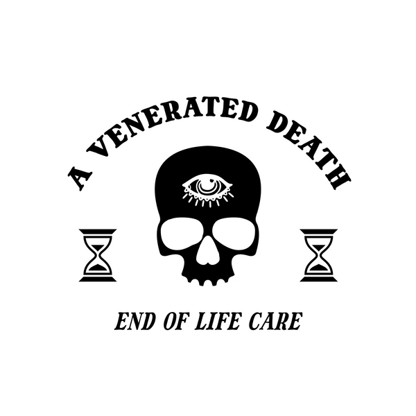 A Venerated Death Goods logo