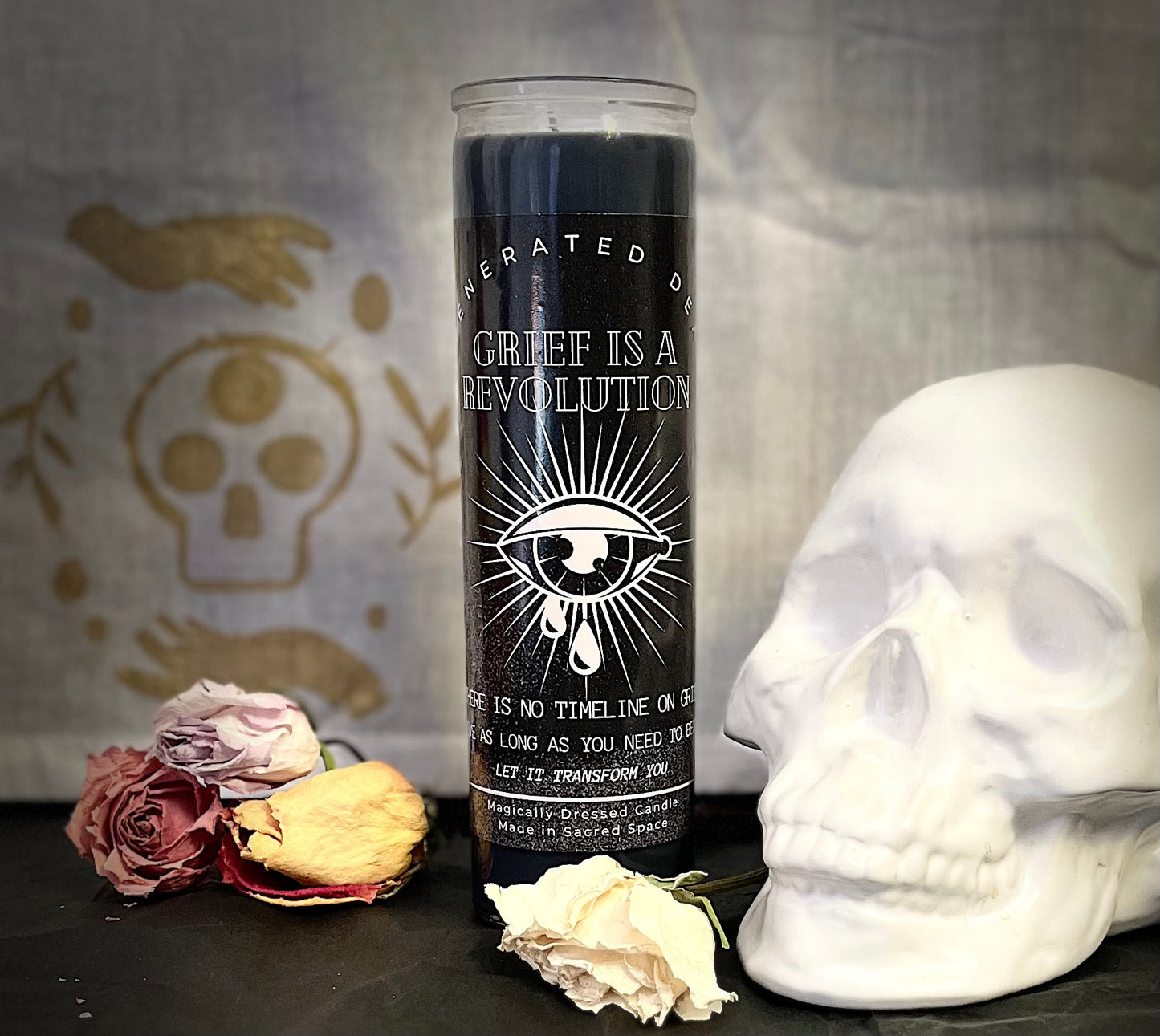 Grief is a Revolution Candle